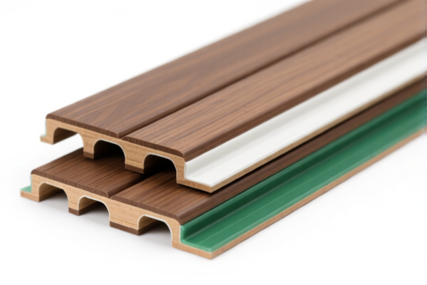 Unworked vinyl chloride decking profiles