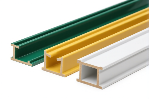 Unworked vinyl chloride railing profiles