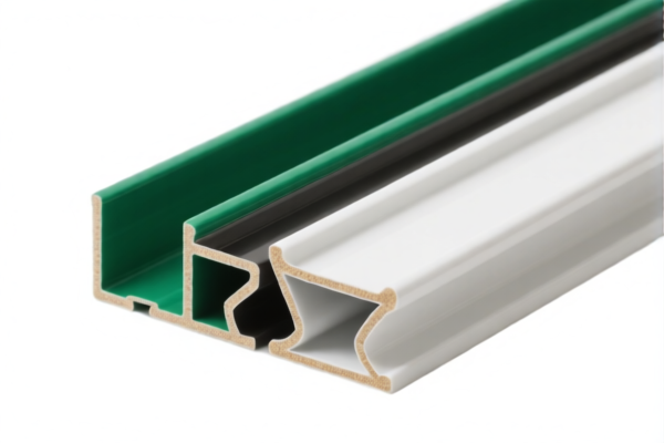 Unworked vinyl chloride railing profiles