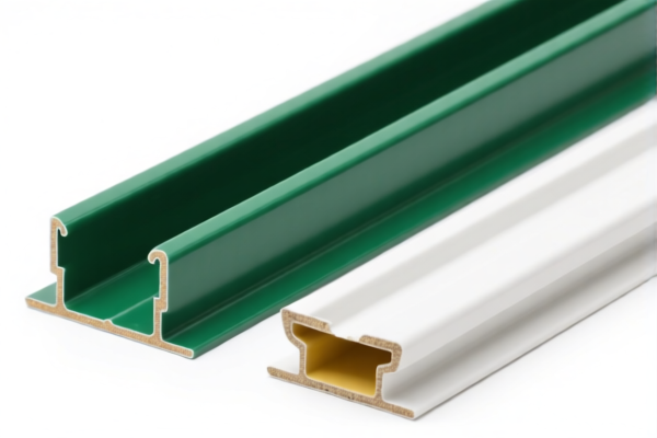 Unworked vinyl chloride railing profiles
