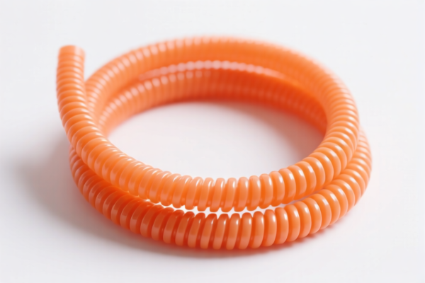 Coiled plastic tubes