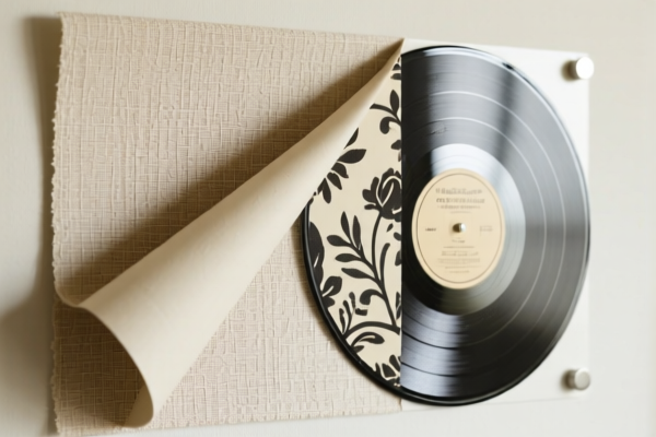 Vinyl wall decoration material (textile backed, other, sound absorbing)
