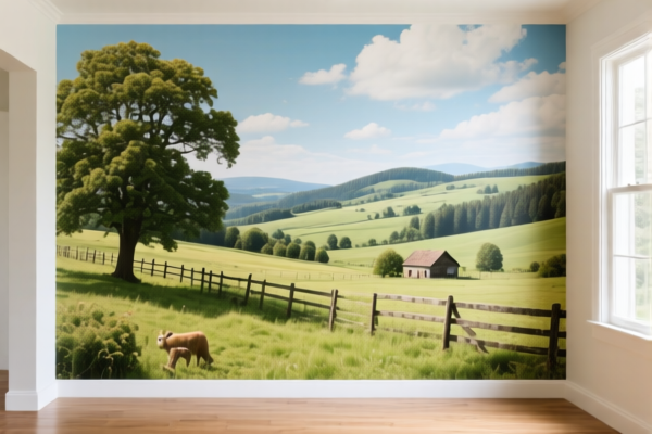 Image for Self Adhesive PVC Pastoral Wall Film