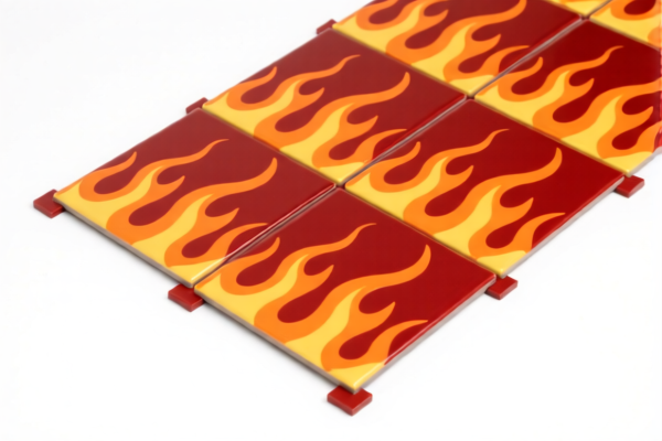 Image for Other plastic floor coverings in tiles Flame Retardant