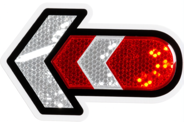 Image for Reflectorized Plastic Reflector Sticker