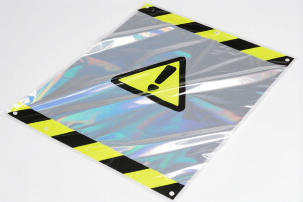 Image for Reflectorized Warning Plastic Sheet