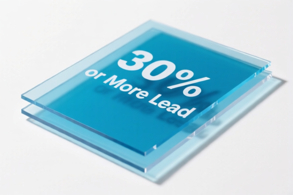Image for Acrylic Transparent Sheet Containing 30% or More Lead
