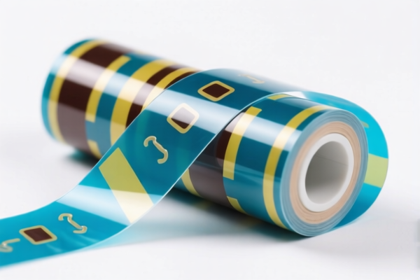 Flexible plastic capacitor film