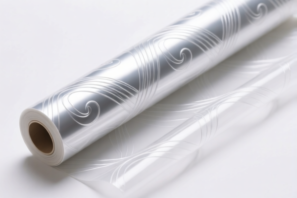 Flexible plastic decorative film