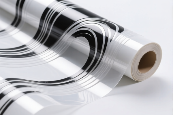 Flexible plastic decorative film