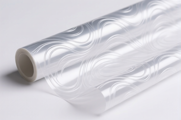 Flexible plastic decorative film