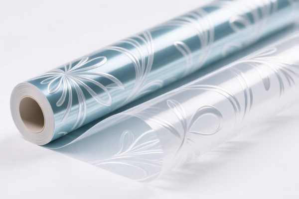 Flexible plastic decorative film