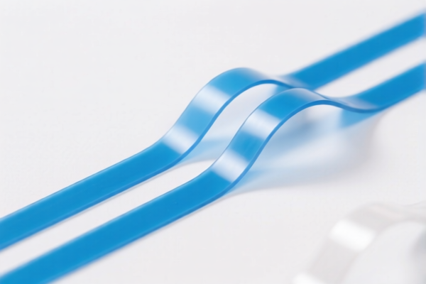 Flexible plastic strip material