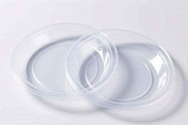 Transparent plastic plates