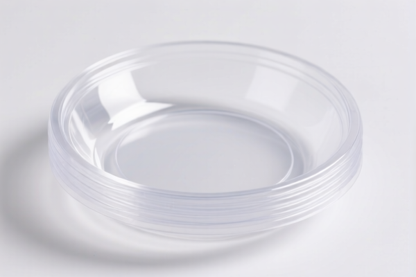 Transparent plastic plates