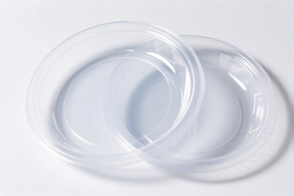 Transparent plastic plates