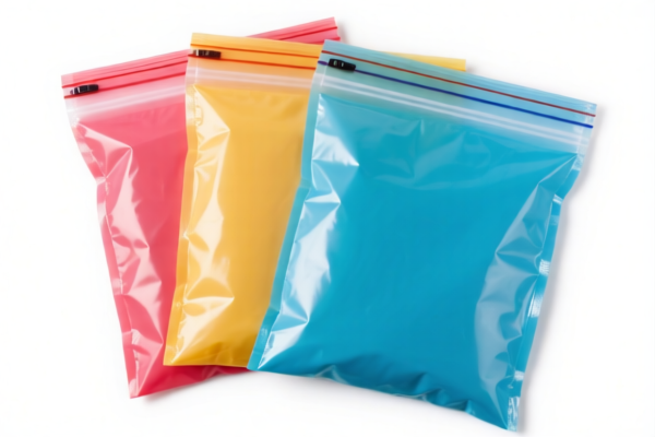 Image for Polyethylene Reclosable Bags with Slider Seal (Colored)