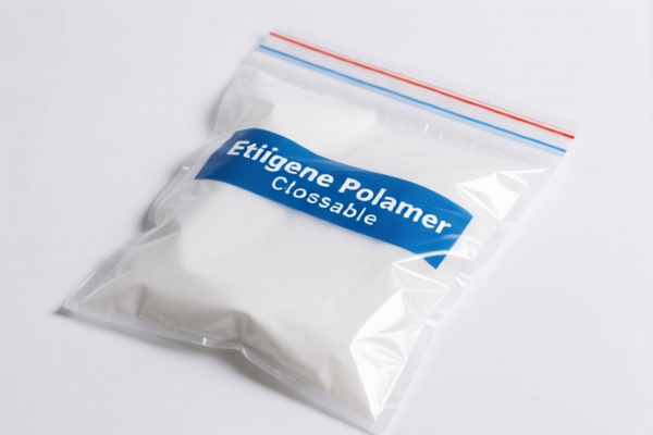 Ethylene Polymer Reclosable Bags