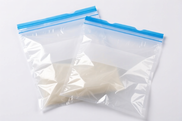 Polyethylene Food Grade Reclosable Bags