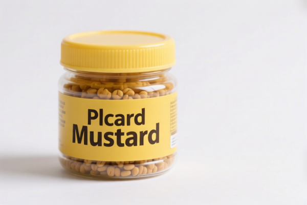 Plastic Mustard Jar