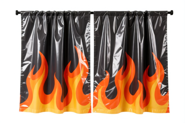Image for Plastic Flame Retardant Curtains