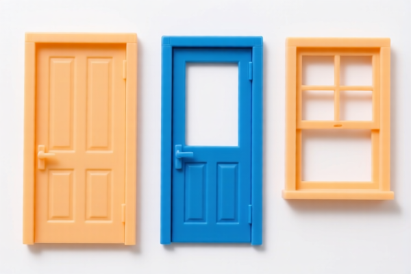 Image for Plastic doors and windows for building