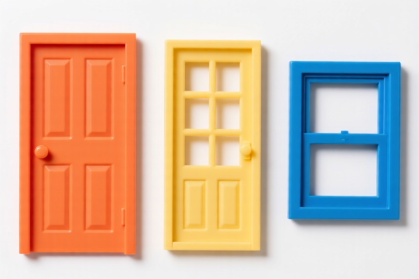 Image for Plastic doors and windows for building