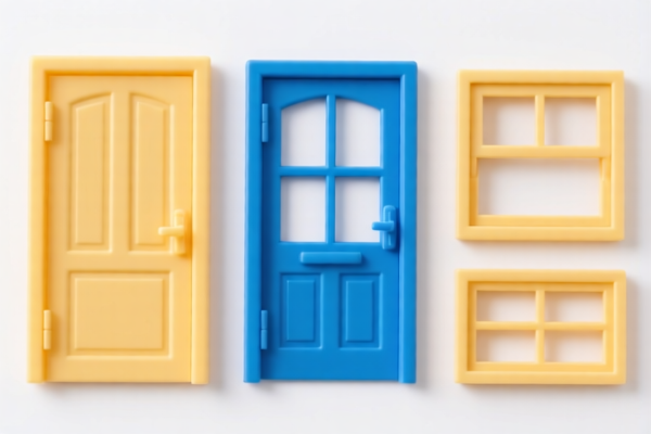 Image for Plastic doors and windows for building