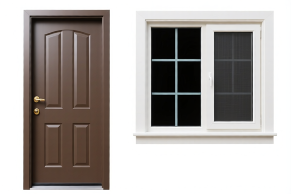 Plastic residential doors and windows