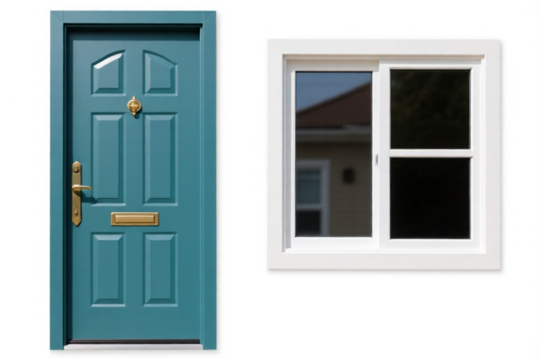 Plastic residential doors and windows