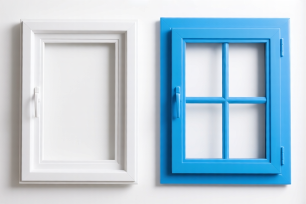 Plastic window frames