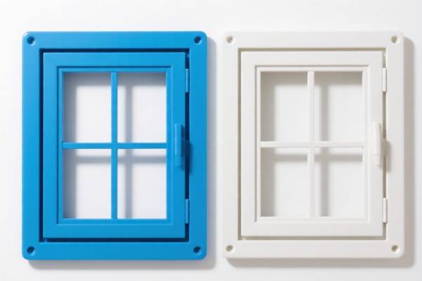 Plastic window frames