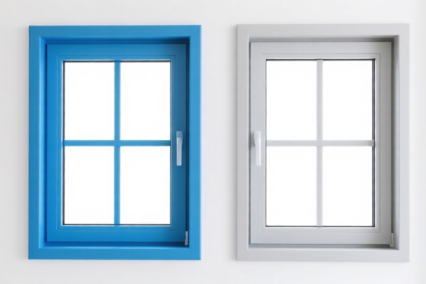 Plastic windows and window frames