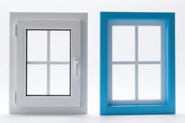 Plastic windows and window frames