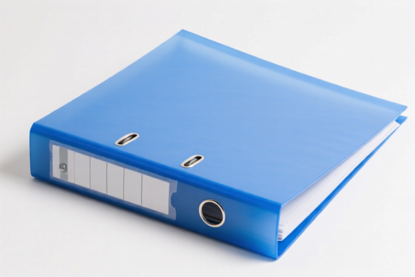 A4 Plastic File Folders