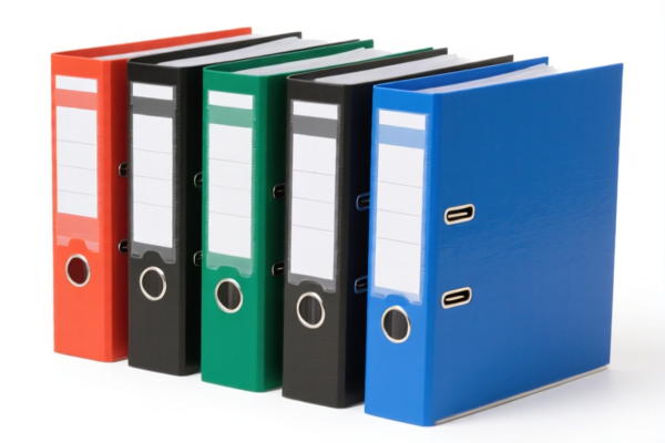 A4 Plastic File Folders