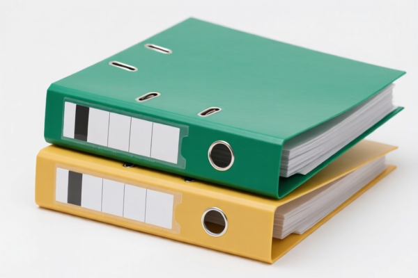 A4 Plastic File Folders