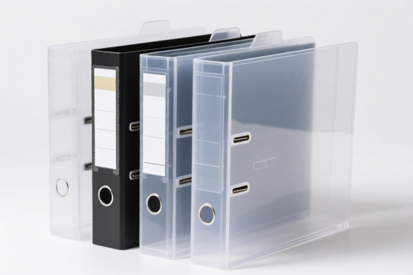 Transparent Plastic File Folders
