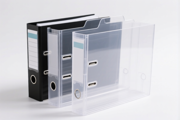 Transparent Plastic File Folders