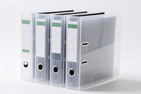Transparent Plastic File Folders