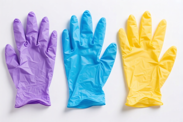 Colored Disposable Plastic Gloves