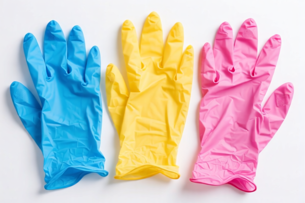 Colored Disposable Plastic Gloves