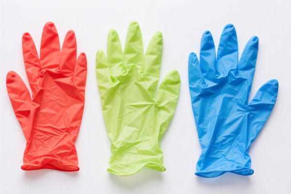 Colored Disposable Plastic Gloves