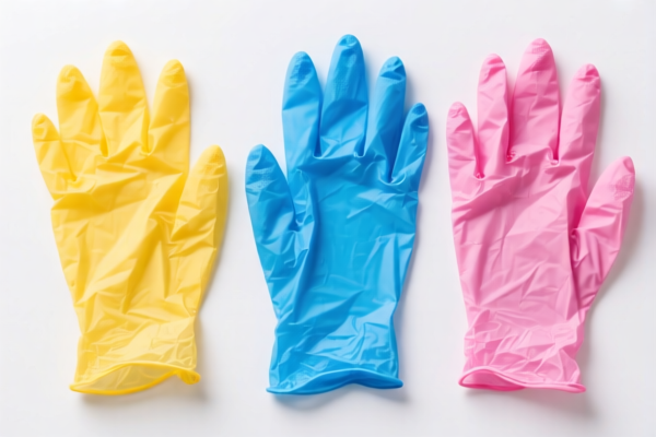 Colored Disposable Plastic Gloves