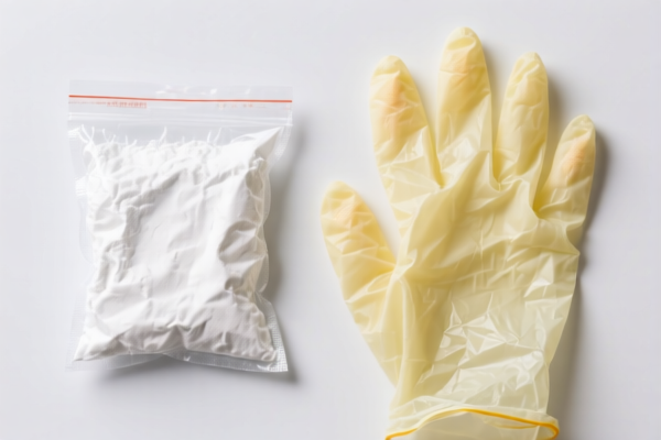 Powdered Disposable Plastic Gloves