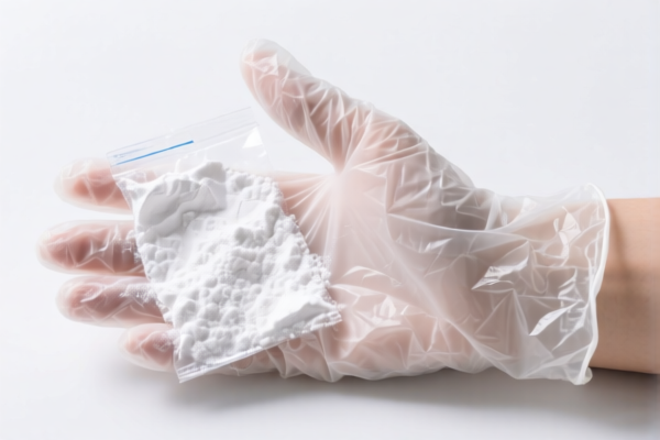 Powdered Disposable Plastic Gloves