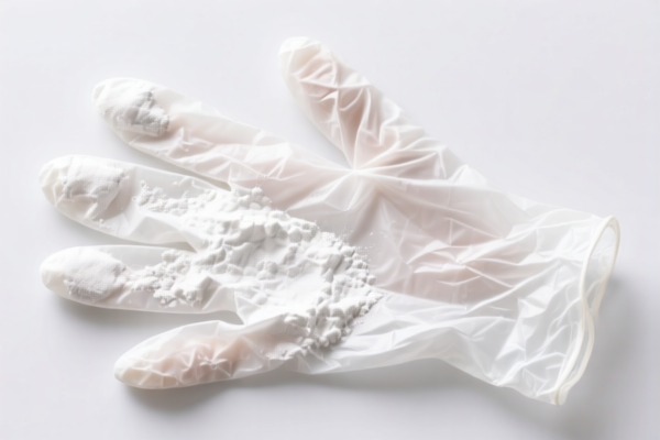Powdered Disposable Plastic Gloves