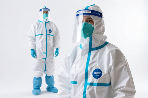 Plastic chemical protective suits
