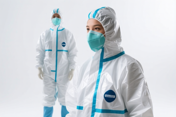 Plastic chemical protective suits