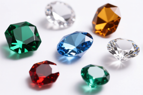 Plastic decorative gemstones